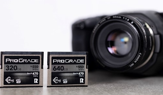 ProGrade的新320GB和640GBCFast2.0卡速度最快