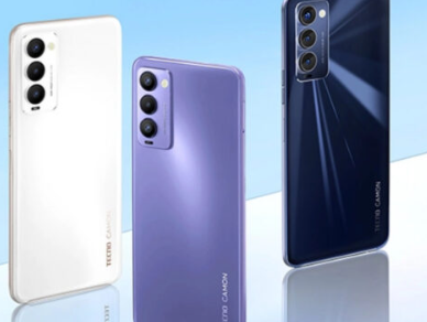 Tecno Camon 18T智能手机有一个6.8英寸的屏幕