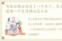 驾驶证换证延迟了一个月了、怎么办 驾照逾期一个月没换证怎么办