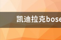 凯迪拉克bose汽车音响多少钱？ 汽车凯迪拉克价格