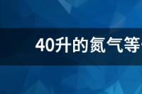 40升氮气一瓶多少公斤？ 40升氮气多少钱一瓶