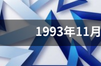 2003农历十一月一日是什么星座？ 93年11月是什么星座