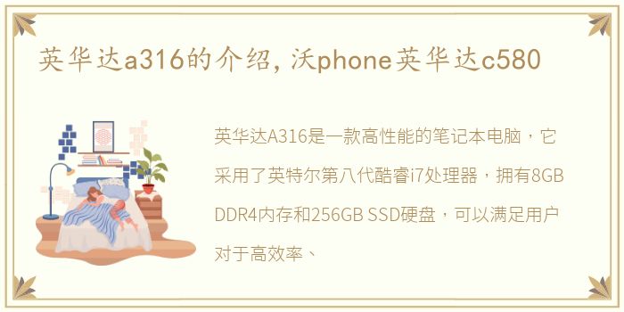 英华达a316的介绍,沃phone英华达c580