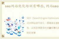 seo网站优化培训有哪些,网站seo优化培训