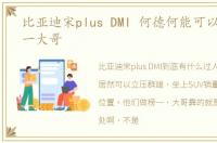 比亚迪宋plus DMI 何德何能可以做SUV榜一大哥