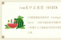 iva是什么意思 IVISTA