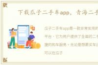 下载瓜子二手车app，青海二手车