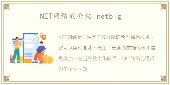 NET网络的介绍 netbig