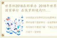 世界杯2018在那举办 2018年世界杯在哪个国家举行 在俄罗斯境内11座城市内举行