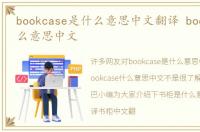 bookcase是什么意思中文翻译 bookcase什么意思中文