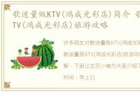 歌迷量贩KTV(鸿成光彩店)简介 歌迷量贩KTV(鸿成光彩店)旅游攻略