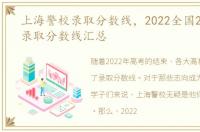 上海警校录取分数线，2022全国26所警校录取分数线汇总