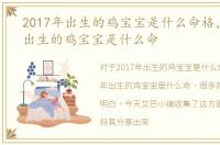 2017年出生的鸡宝宝是什么命格，2017年出生的鸡宝宝是什么命