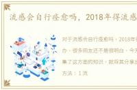 流感会自行痊愈吗，2018年得流感怎么办