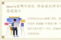 spurs是哪个球队 那些球队绰号的由来--英超篇六