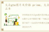 大众gte图片及价格 prime，大众gte是什么车