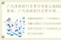 广汽传祺前11月累计销量已超2021全年销售额，广汽传祺前11月累计销量已超2021全年