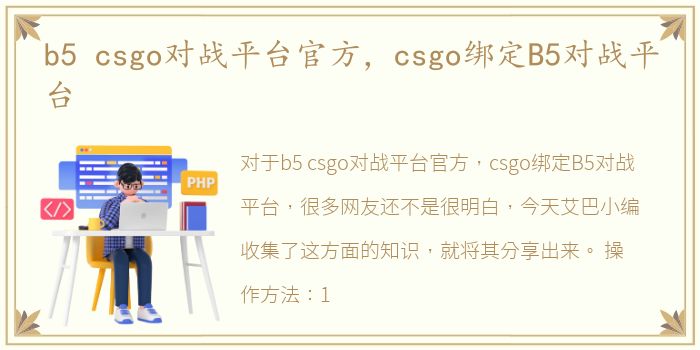 b5 csgo对战平台官方，csgo绑定B5对战平台