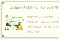 turbo是高性能吗，turbo是哪款车