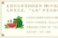 美国职业摔角2020最新 PWI评选2020年十大摔角巨星，“大狗”罗曼仅排第九