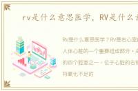 rv是什么意思医学，RV是什么意思