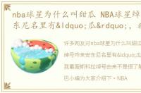 nba球星为什么叫甜瓜 NBA球星绰号咋来安东尼名里有“瓜”，我最服斯科拉绰号由来