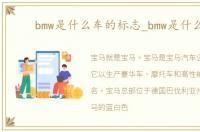 bmw是什么车的标志_bmw是什么车