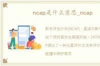 ncap是什么意思_ncap