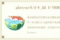 q5etron电动车_Q5 E-TRON