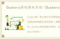 Duskers游戏游戏介绍（Duskers游戏）