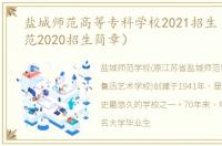 盐城师范高等专科学校2021招生（盐城师范2020招生简章）