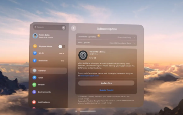 苹果Vision Pro迎来首次重大更新visionOS 1.1