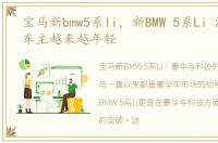 宝马新bmw5系li，新BMW 5系Li 潮流风向车主越来越年轻