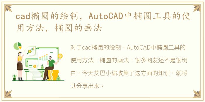 cad椭圆的绘制，AutoCAD中椭圆工具的使用方法，椭圆的画法