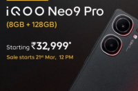 iQOO Neo 9 Pro新机在印度开售仍是最实惠的Snapdragon 8 Gen 2手机