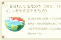 三者险100万还是50万（50万、100万、200万,三者险买多少才够用）