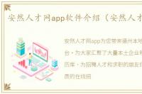 安然人才网app软件介绍（安然人才网app）