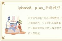 iphone8，plus_拆解教程