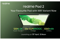 realme Pad 2 WiFi版平板电脑4月15日上市