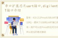 串口扩展芯片uart接口,digilentUSB转UART接口介绍