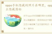 oppo手机隐藏的照片在哪里，oppo手机怎么隐藏图标