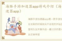 海豚手游加速器app游戏介绍（海豚手游加速器app）