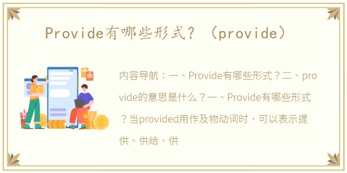 Provide有哪些形式？（provide）