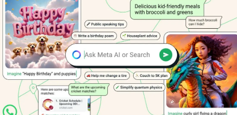 WhatsApp让在聊天中发送人工智能图像变得更加容易