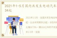 2021年1-5月国内共发生电动汽车起火事故34起