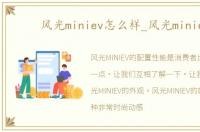 风光miniev怎么样_风光miniev