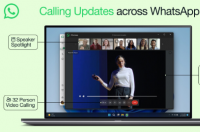 WhatsApp宣布其视频通话功能的新更新