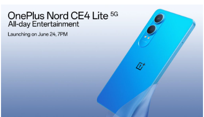 OnePlus Nord CE4 Lite 5G智能手机将于6月24日发布