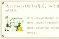 怎么用excel制作趋势图，如何用Excel做趋势图