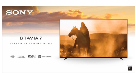 索尼Bravia 7系列55英寸65英寸和75英寸4K Mini LED电视推出